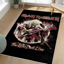 Iron Maiden Area Rug Non-slip Heavy Metal Music Carpet Gift Idea For Fans IM155