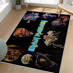 Iron Maiden Area Rug Non-slip Heavy Metal Music Carpet Gift Idea For Fans IM157