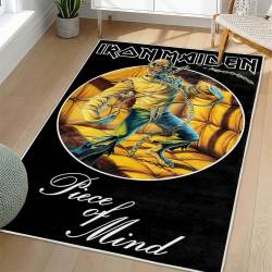 Iron Maiden Area Rug Non-slip Heavy Metal Music Carpet Gift Idea For Fans IM159
