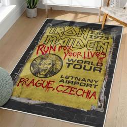 Iron Maiden Area Rug Non-slip Heavy Metal Music Carpet Gift Idea For Fans IM162