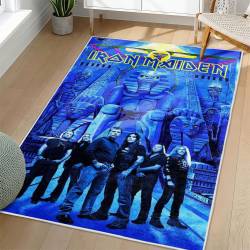 Iron Maiden Area Rug Non-slip Heavy Metal Music Carpet Gift Idea For Fans IM164