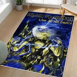 Iron Maiden Area Rug Non-slip Heavy Metal Music Carpet Gift Idea For Fans IM165