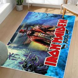 Iron Maiden Area Rug Non-slip Heavy Metal Music Carpet Gift Idea For Fans IM166