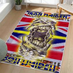 Iron Maiden Area Rug Non-slip Heavy Metal Music Carpet Gift Idea For Fans IM170