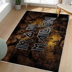 Iron Maiden Area Rug Non-slip Heavy Metal Music Carpet Gift Idea For Fans IM171