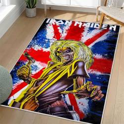 Iron Maiden Area Rug Non-slip Heavy Metal Music Carpet Gift Idea For Fans IM173