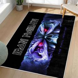 Iron Maiden Area Rug Non-slip Heavy Metal Music Carpet Gift Idea For Fans IM174
