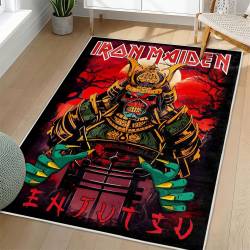 Iron Maiden Area Rug Non-slip Heavy Metal Music Carpet Gift Idea For Fans IM176