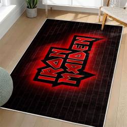 Iron Maiden Area Rug Non-slip Heavy Metal Music Carpet Gift Idea For Fans IM178