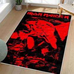 Iron Maiden Area Rug Non-slip Heavy Metal Music Carpet Gift Idea For Fans IM183