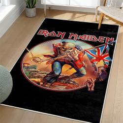 Iron Maiden Area Rug Non-slip Heavy Metal Music Carpet Gift Idea For Fans IM186