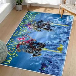 Iron Maiden Area Rug Non-slip Heavy Metal Music Carpet Gift Idea For Fans IM49