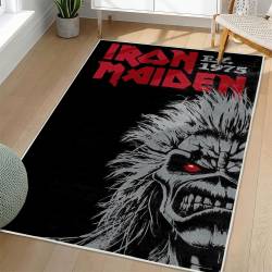 Iron Maiden Area Rug Non-slip Heavy Metal Music Carpet Gift Idea For Fans IM51