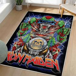 Iron Maiden Area Rug Non-slip Heavy Metal Music Carpet Gift Idea For Fans IM55
