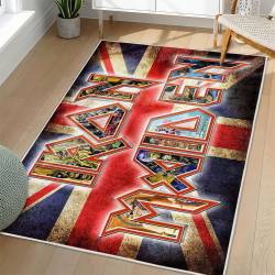 Iron Maiden Area Rug Non-slip Heavy Metal Music Carpet Gift Idea For Fans IM56
