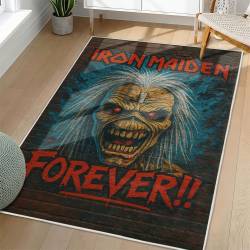 Iron Maiden Area Rug Non-slip Heavy Metal Music Carpet Gift Idea For Fans IM59