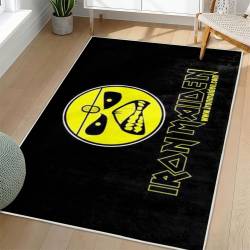 Iron Maiden Area Rug Non-slip Heavy Metal Music Carpet Gift Idea For Fans IM60