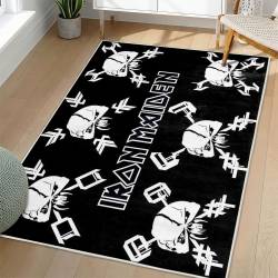 Iron Maiden Area Rug Non-slip Heavy Metal Music Carpet Gift Idea For Fans IM62