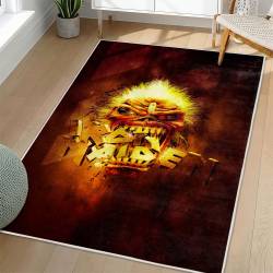 Iron Maiden Area Rug Non-slip Heavy Metal Music Carpet Gift Idea For Fans IM65