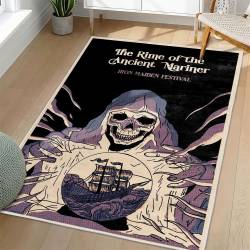 Iron Maiden Area Rug Non-slip Heavy Metal Music Carpet Gift Idea For Fans IM68