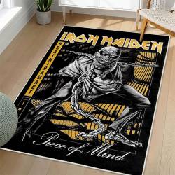 Iron Maiden Area Rug Non-slip Heavy Metal Music Carpet Gift Idea For Fans IM69