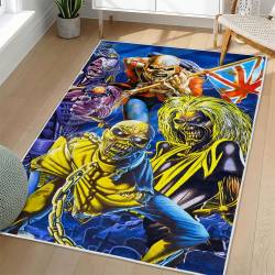 Iron Maiden Area Rug Non-slip Heavy Metal Music Carpet Gift Idea For Fans IM70