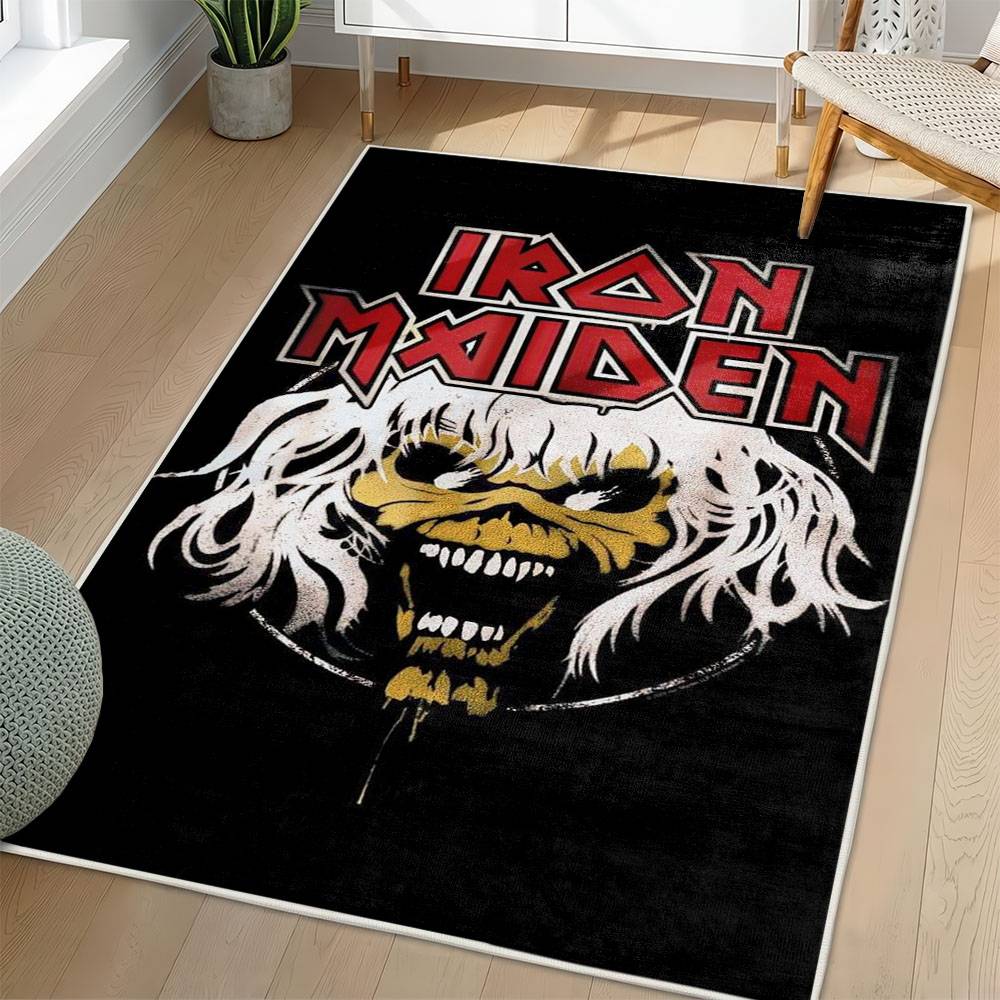 Iron Maiden Area Rug Non-slip Heavy Metal Music Carpet Gift Idea For Fans IM72
