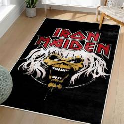 Iron Maiden Area Rug Non-slip Heavy Metal Music Carpet Gift Idea For Fans IM72