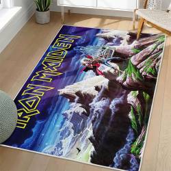 Iron Maiden Area Rug Non-slip Heavy Metal Music Carpet Gift Idea For Fans IM73
