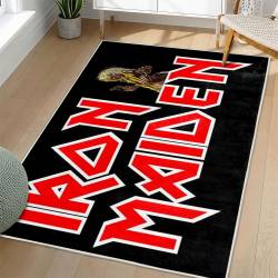 Iron Maiden Area Rug Non-slip Heavy Metal Music Carpet Gift Idea For Fans IM76