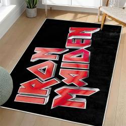 Iron Maiden Area Rug Non-slip Heavy Metal Music Carpet Gift Idea For Fans IM77
