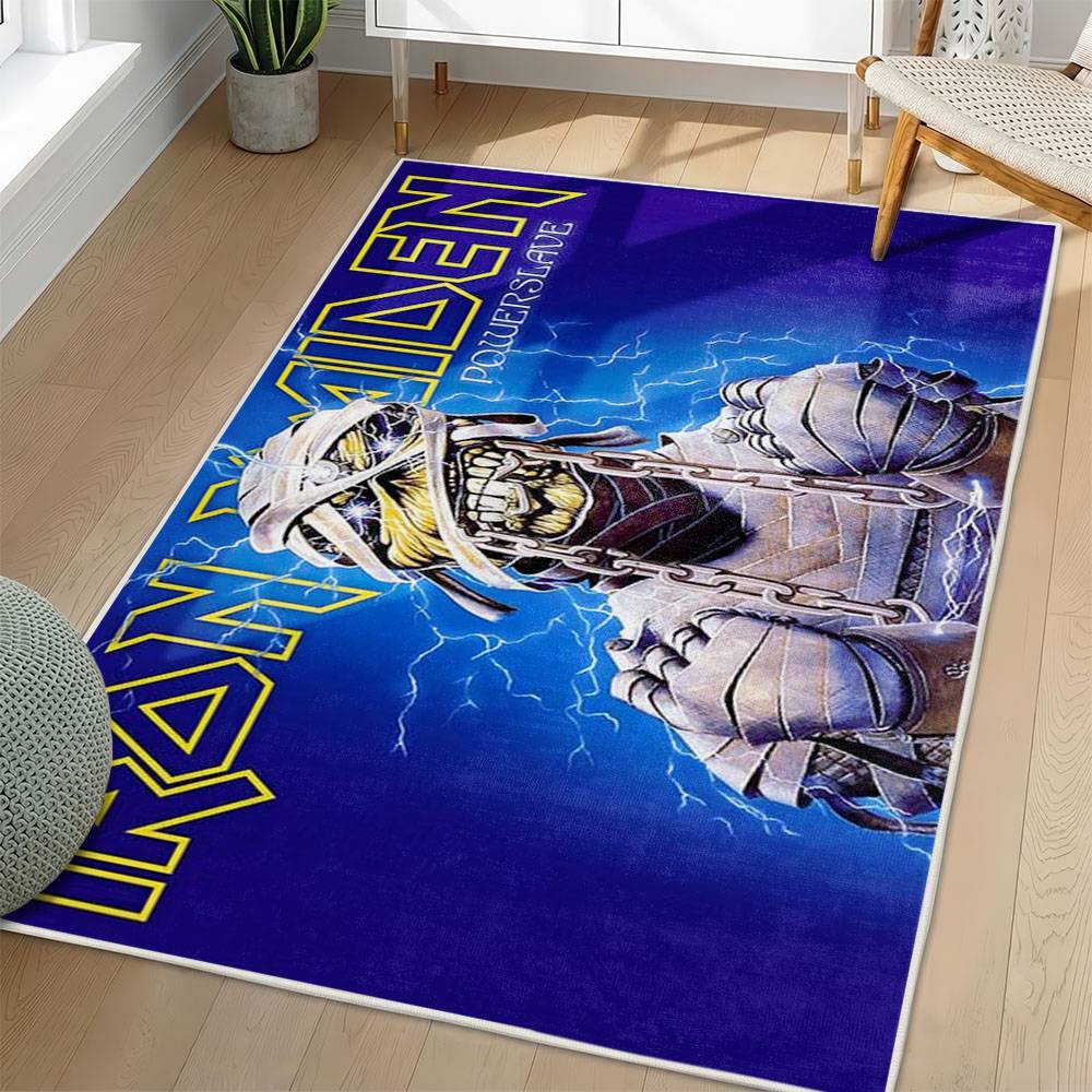 Iron Maiden Area Rug Non-slip Heavy Metal Music Carpet Gift Idea For Fans IM78