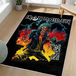 Iron Maiden Area Rug Non-slip Heavy Metal Music Carpet Gift Idea For Fans IM83