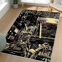 Iron Maiden Area Rug Non-slip Heavy Metal Music Carpet Gift Idea For Fans IM84