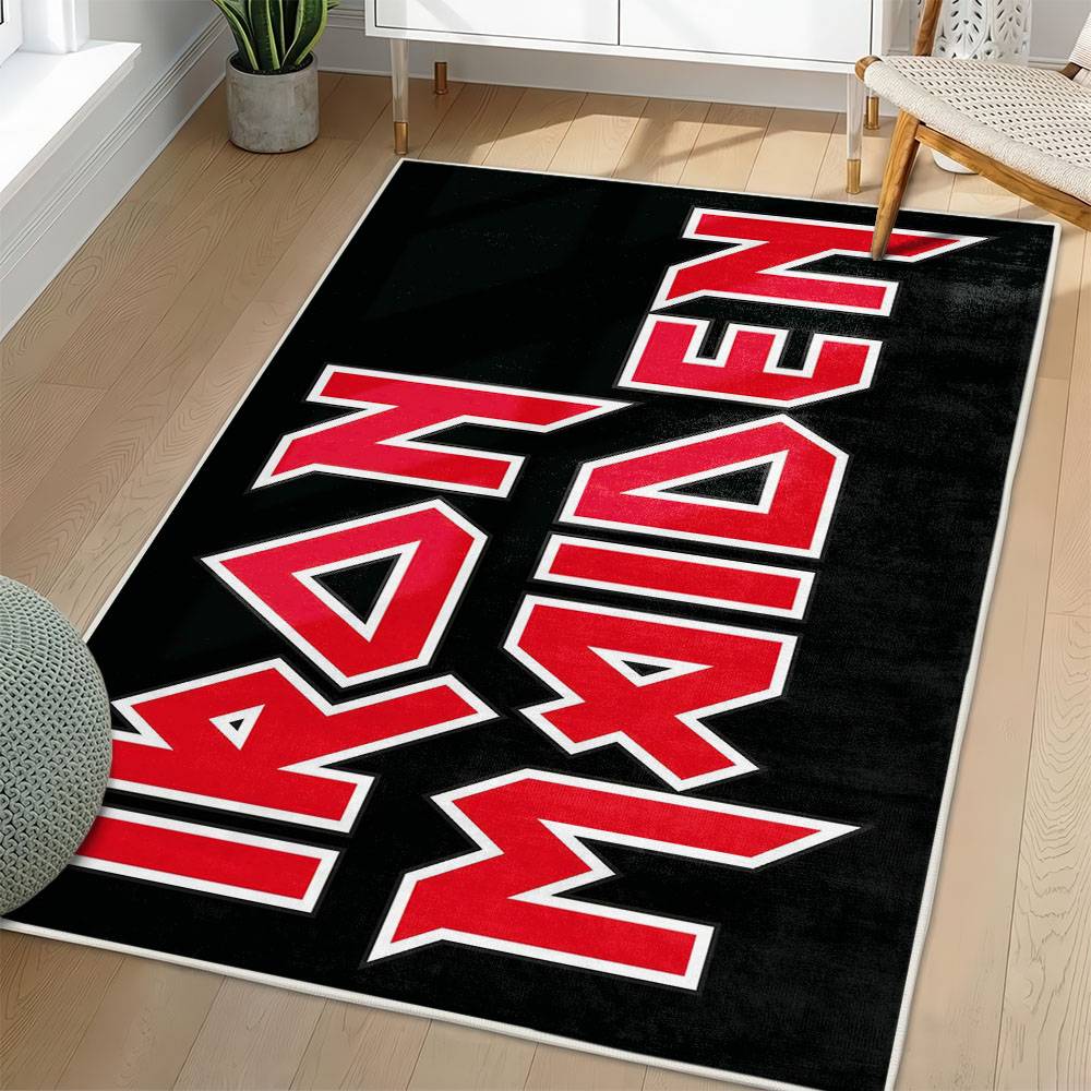 Iron Maiden Area Rug Non-slip Heavy Metal Music Carpet Gift Idea For Fans IM86