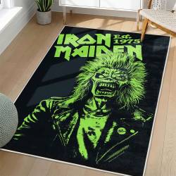 Iron Maiden Area Rug Non-slip Heavy Metal Music Carpet Gift Idea For Fans IM88