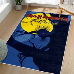 Iron Maiden Area Rug Non-slip Heavy Metal Music Carpet Gift Idea For Fans IM89