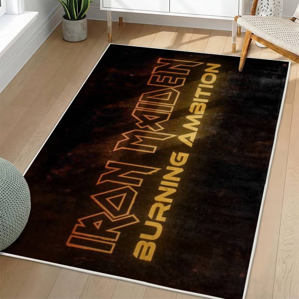 Iron Maiden Area Rug Non-slip Heavy Metal Music Carpet Gift Idea For Fans IM90