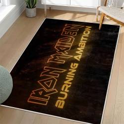 Iron Maiden Area Rug Non-slip Heavy Metal Music Carpet Gift Idea For Fans IM90