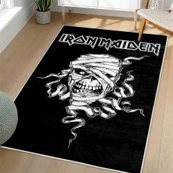 Iron Maiden Area Rug Non-slip Heavy Metal Music Carpet Gift Idea For Fans IM92
