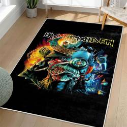 Iron Maiden Area Rug Non-slip Heavy Metal Music Carpet Gift Idea For Fans IM93