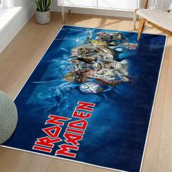 Iron Maiden Area Rug Non-slip Heavy Metal Music Carpet Gift Idea For Fans IM96