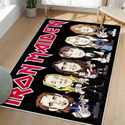Iron Maiden Area Rug Non-slip Heavy Metal Music Carpet Gift Idea For Fans IM97