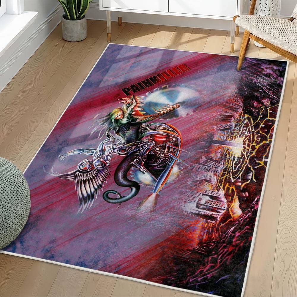 Judas Priest Area Rug Non-slip Heavy Metal Music Carpet Gift Idea For Fans JPR50