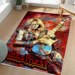 Judas Priest Area Rug Non-slip Heavy Metal Music Carpet Gift Idea For Fans JPR51