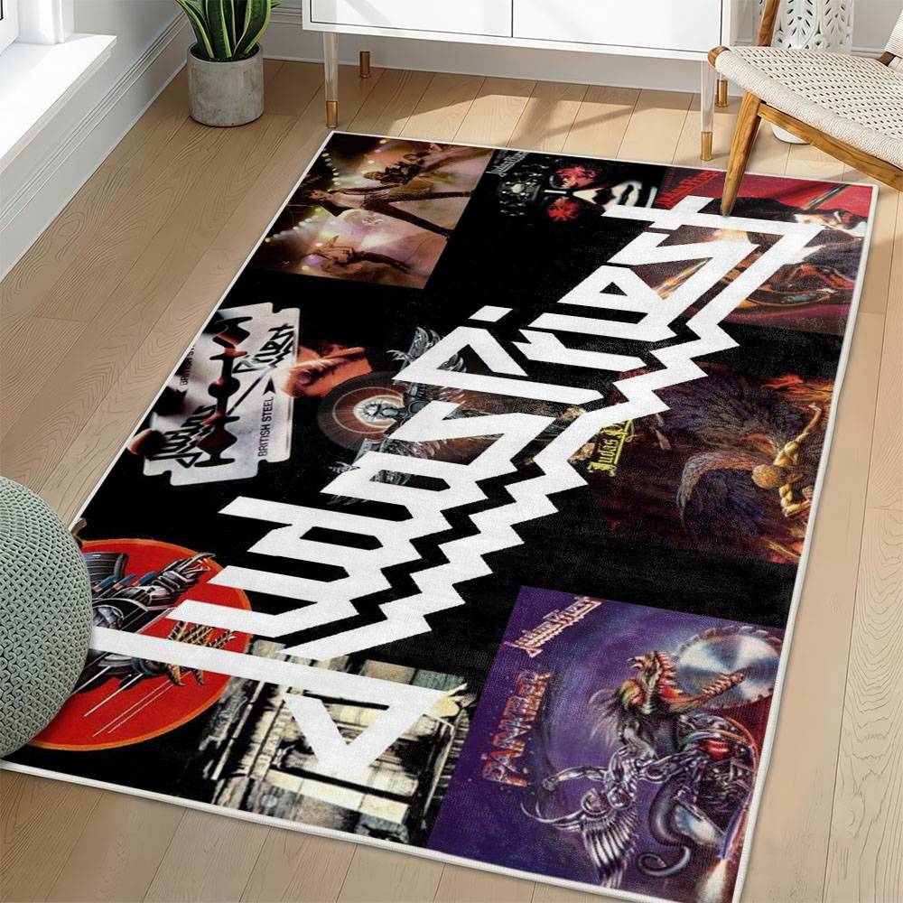 Judas Priest Area Rug Non-slip Heavy Metal Music Carpet Gift Idea For Fans JPR52