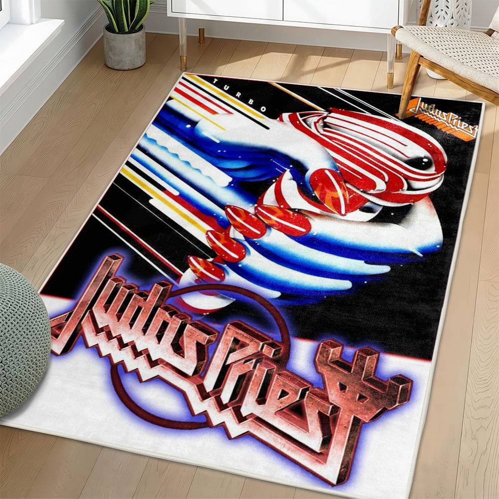 Judas Priest Area Rug Non-slip Heavy Metal Music Carpet Gift Idea For Fans JPR54