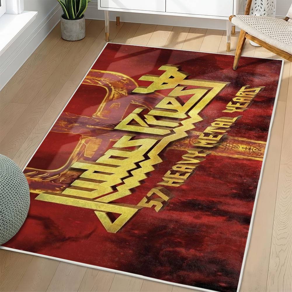 Judas Priest Area Rug Non-slip Heavy Metal Music Carpet Gift Idea For Fans JPR56