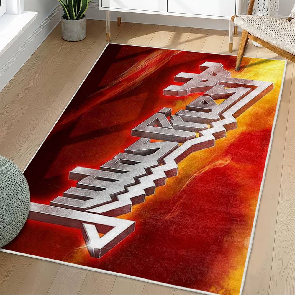 Judas Priest Area Rug Non-slip Heavy Metal Music Carpet Gift Idea For Fans JPR57