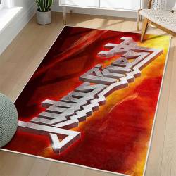 Judas Priest Area Rug Non-slip Heavy Metal Music Carpet Gift Idea For Fans JPR57